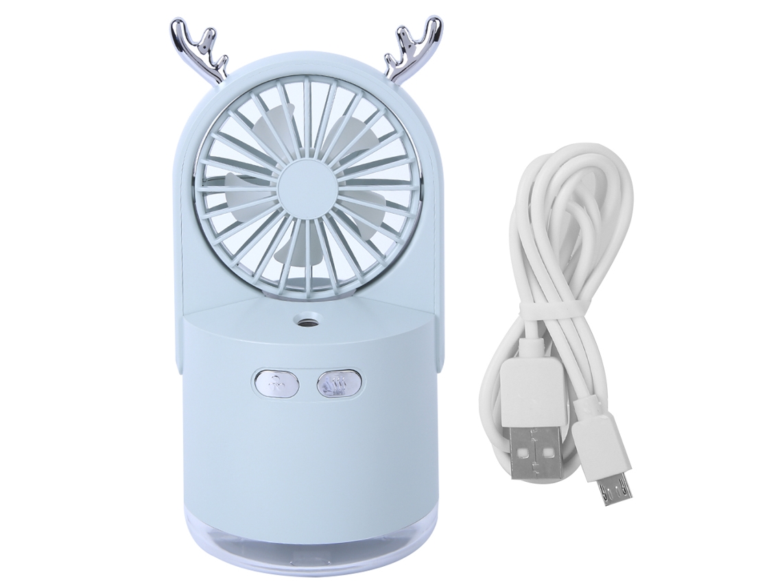 Vents Humidificador Portátil Usb Ventilador Mister Spray Verde