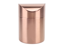 Baok-lixeira De Mesa Mini 304 Aço Inoxidável Pequena Lixeira De Mesa Com Tampa Oscilante Para Escritório E Lar