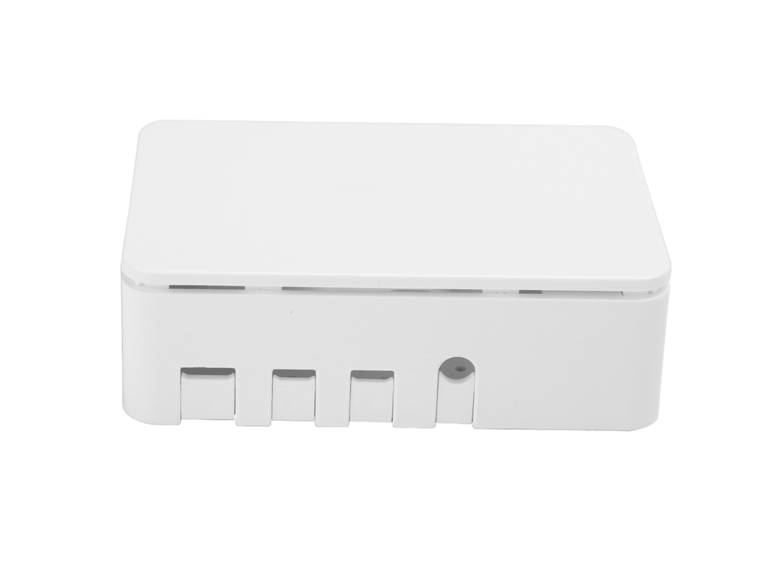 2026zentro-caixa De Enclosure Com 3 Dissipadores De Calor Abs Para Raspberry Pi 4 Branco