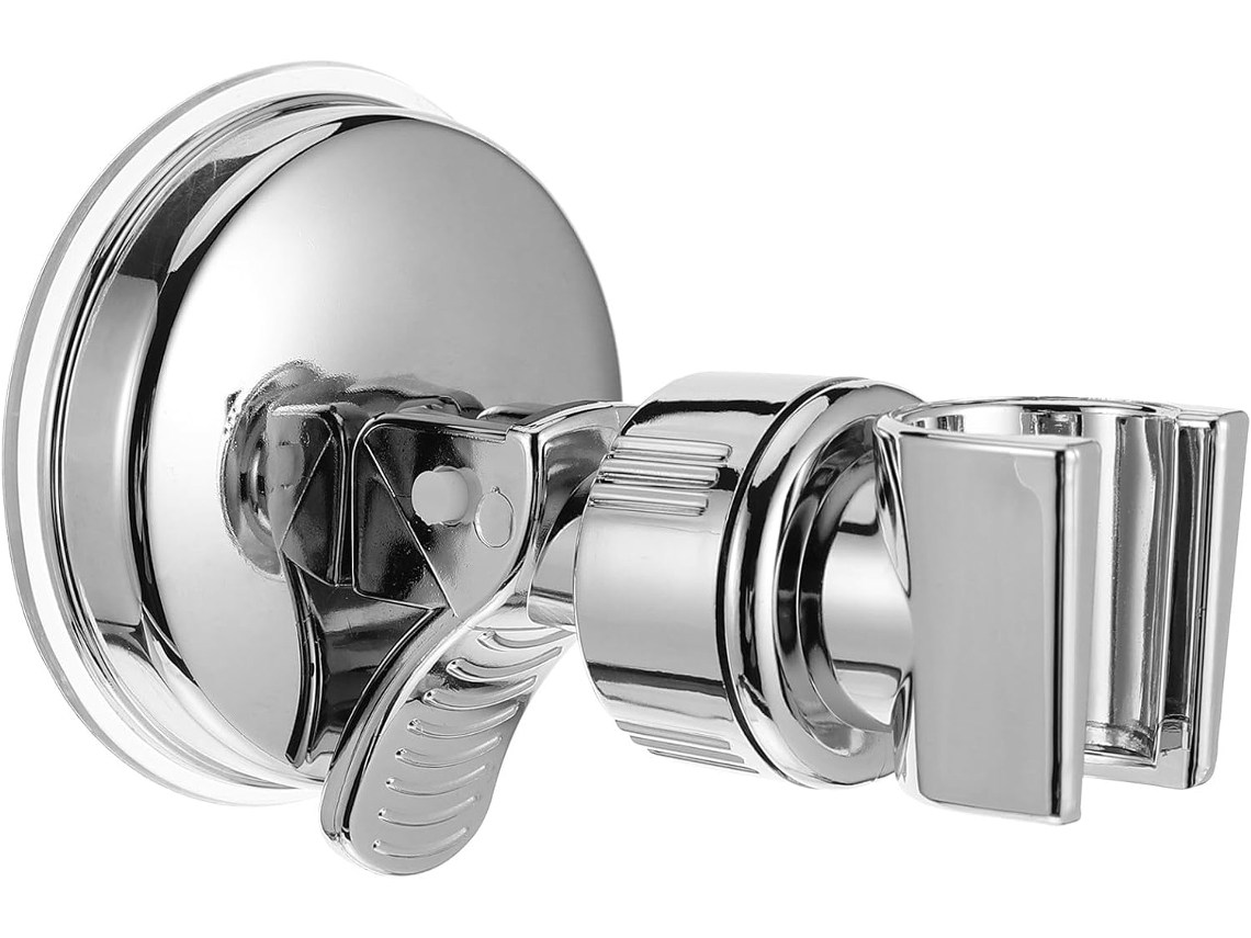 Suporte De Parede Em Aço Inoxidável Com Altura Ajustável E Ventosa Super Forte Para Chuveiro
