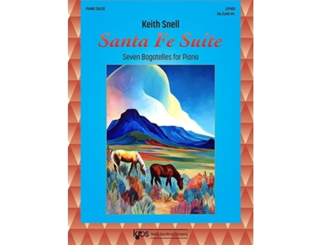 Livro Santa Fe Suite Seven Bagatelles for Piano de Keith Snell (Inglês)
