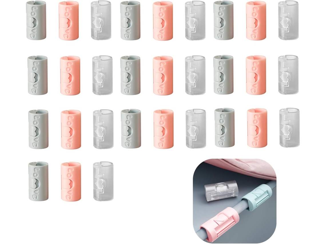 Conjunto de 30 Alfinetes Lençol, Alfinetes Lençol Resistentes, Alfinetes Lençol Ajustáveis para Quarto Cinza