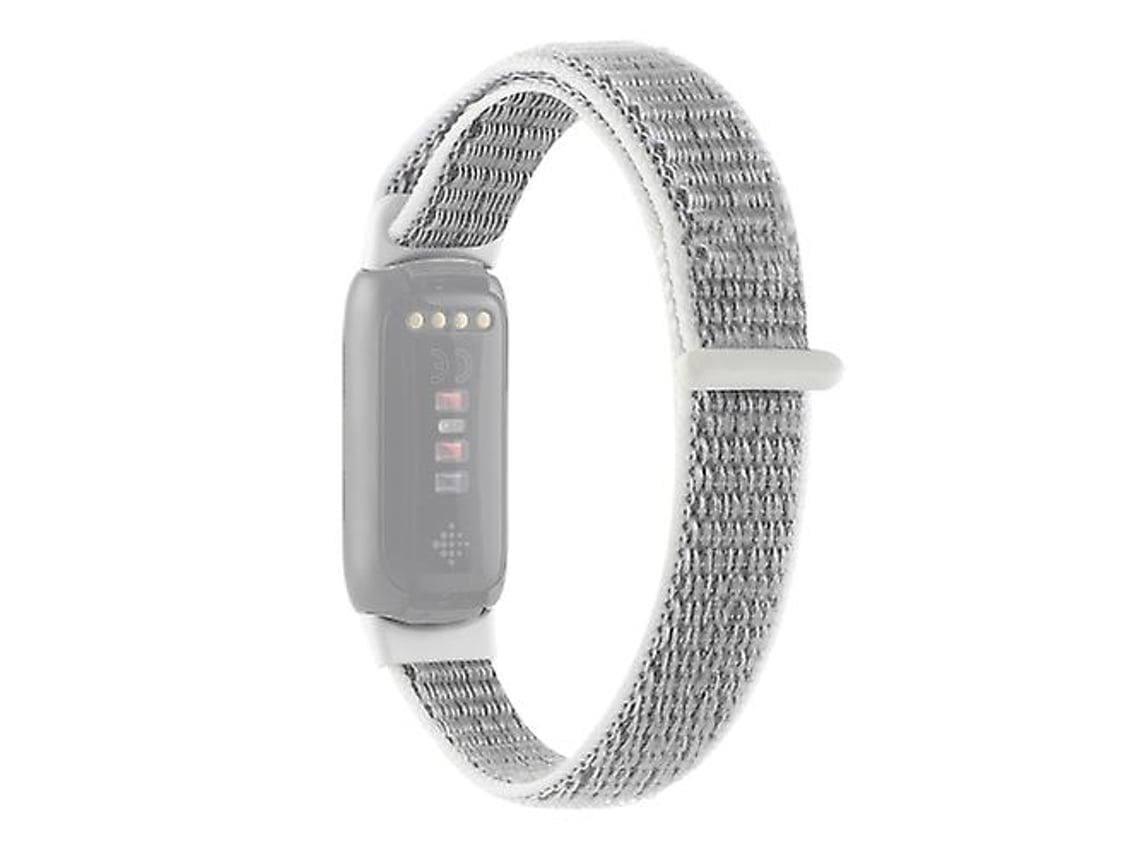 Pulseira De Relógio Lurelia Para Fitbit Luxe Nylon Loop Cinza