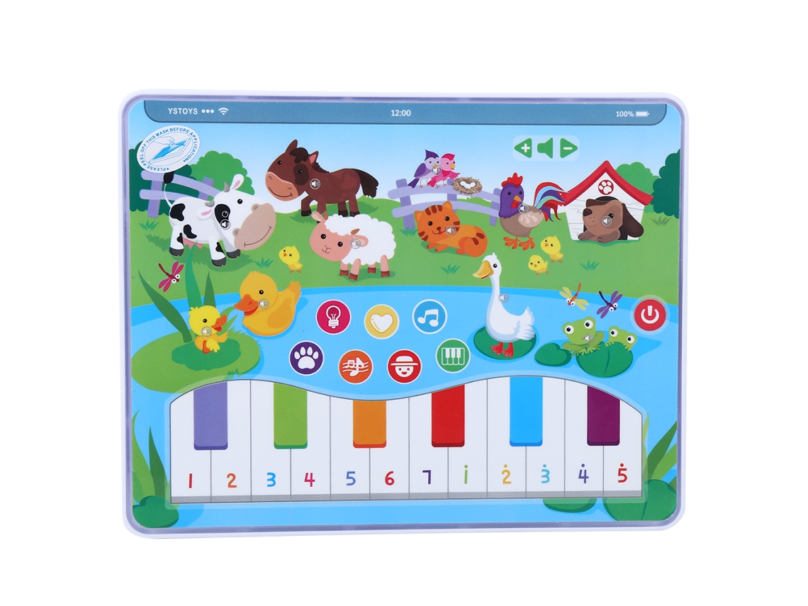 Tablet Educativo Com Tela Sensível Ao Toque Para Crianças, Brinquedo 2602b Aquaforge