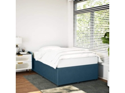 Vidaxl Estrutura De Cama 120x190 Cm Veludo Azul