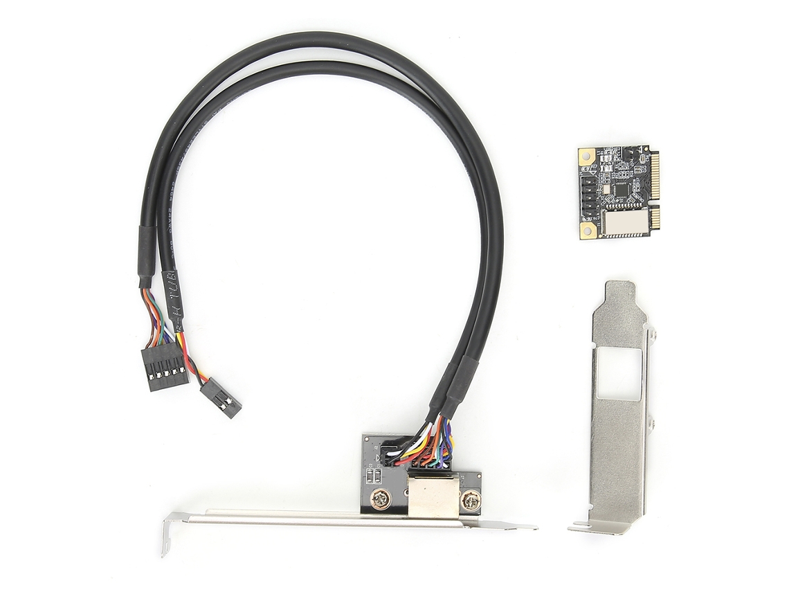 Placa De Rede Mini Pci E Para Acessório De Computador Desktop Gigabit Com Fio 1000m Para Linux