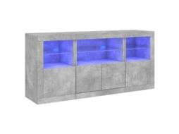 Sideboard, Sideboards Vidaxl Cinzeto Madeira Processada (n/a)