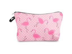 Bolsa De Maquiagem Pequena Flamingo Para Bolsa, Estojo De Cosméticos Bonito Portátil Para Viagem