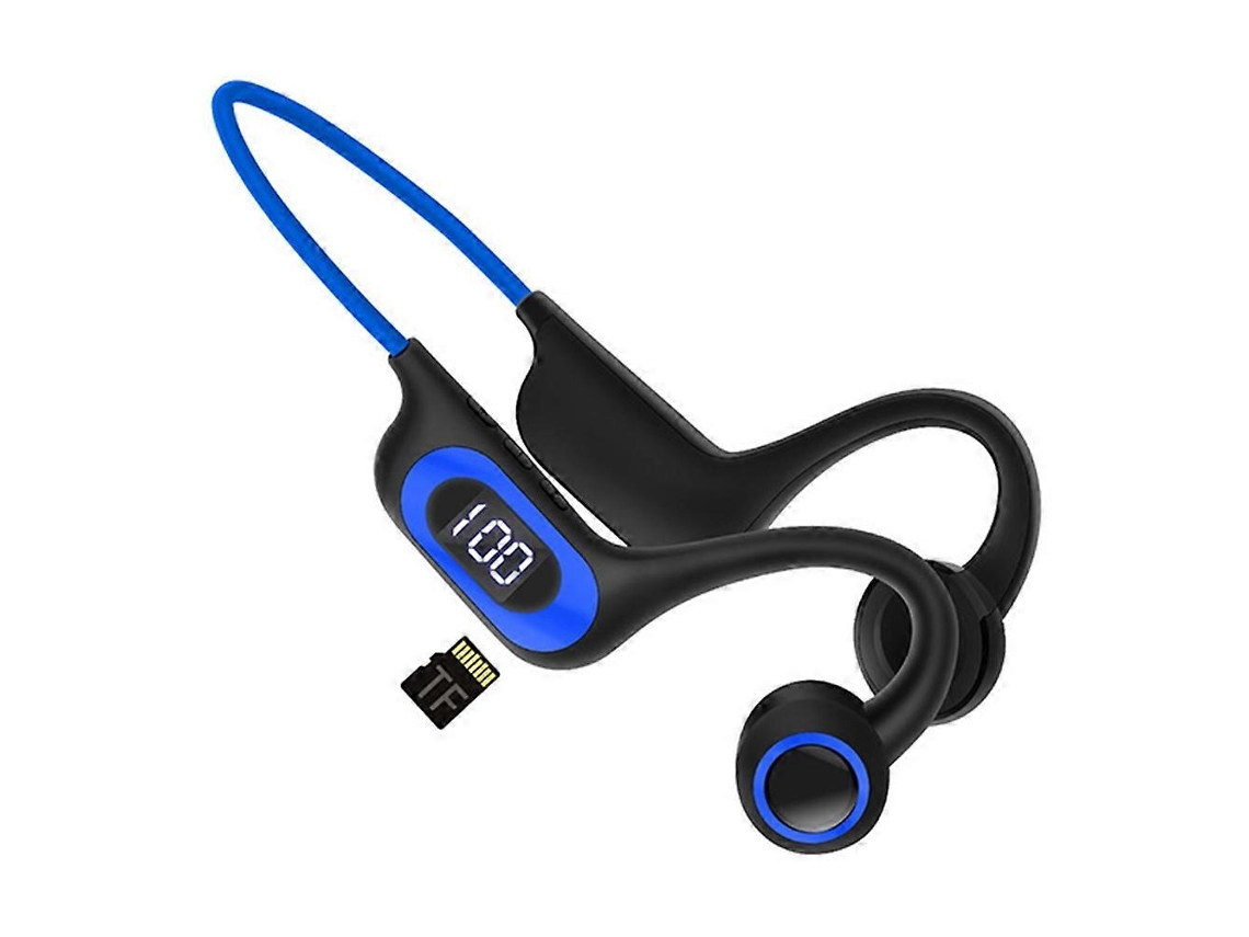 Fones De Ouvido Bluetooth Sem Fio De Condução Óssea Flexíveis Akz G3 Tipo B Com Tela De Carregamento Ly Ebike
