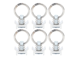 6pcs Acessório Fixação L Track Anel Redondo Aço Inox