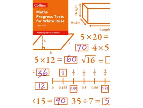 Livro Year 6/P7 Maths Progress Tests for White Rose de Collins UK (Inglês)
