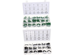 Kit Com 495 Peças De Anéis Vedação Borracha Para Ar Condicionado E Lavadores Para-brisa...