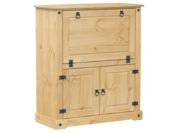 Wine Cabinet, Wine Cabinets Vidaxl Marrom Madeira De Pinho (n/a)