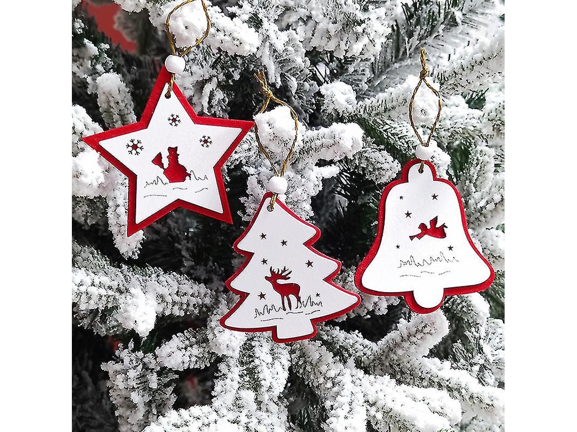 Wabjtam 9 Peças Enfeites De Árvore De Natal Em Presente Memorial De Natal Olysi Shop