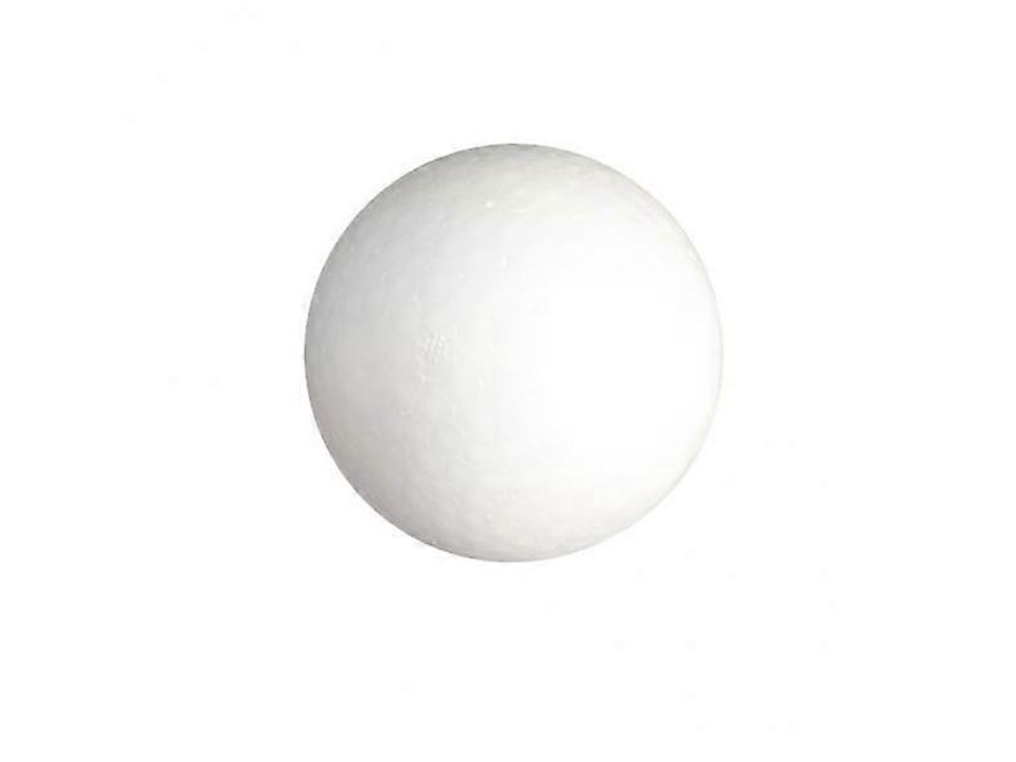 Bola De Espuma Branca De Alta Qualidade 120mm Para Decoração E Projetos Educacionais 3 Pack