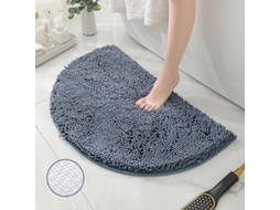 Tapetes de Banho Antiderrapantes Absorventes de Secagem Rápida para Decoração de Banheiro Fundo Tpr Azul Neblina EVELTEK Halfx50X80CM