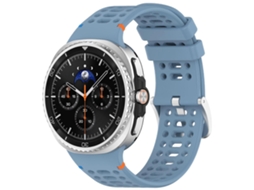 Pulseira De Silicone Respirável Com Fivela De Liga Metálica Prateada Xdfind Para Samsung Galaxy Watch8 / Watch8 Classic