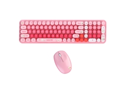 Conjunto De Teclado E Mouse Sem Fio Mofii Babybear 2.4g Usb Ergonômico Silencioso Para Escritório