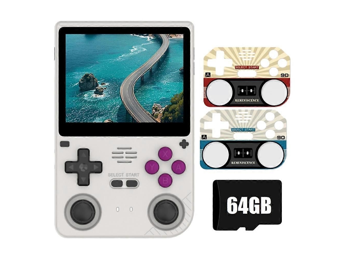 Console de Jogos Portátil Retrô V20 com Tela Ips Hd 3,5 Polegadas e 64 Gb Armazenamento. GOKOCO