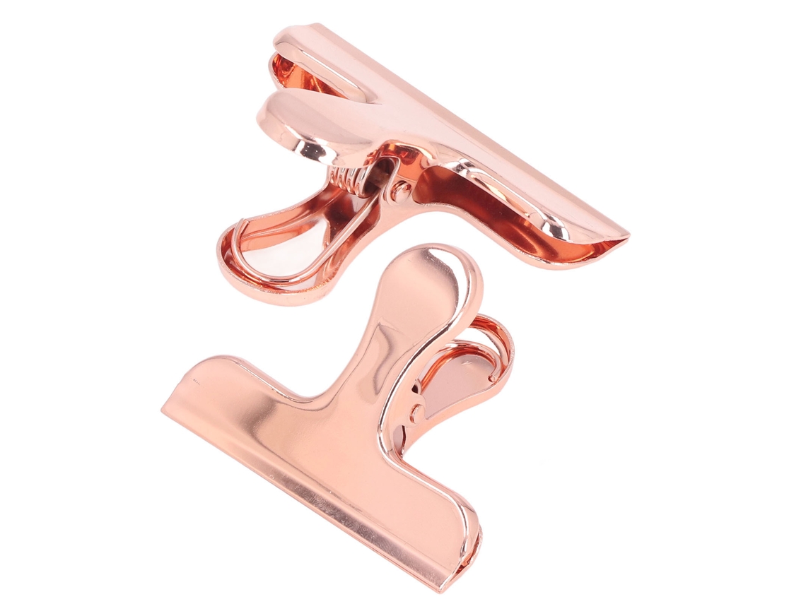 2pcs Abrojos Bulldog Fuertes Clip Bolsa Chips Resistente Al Óxido Duradero Para Hogar