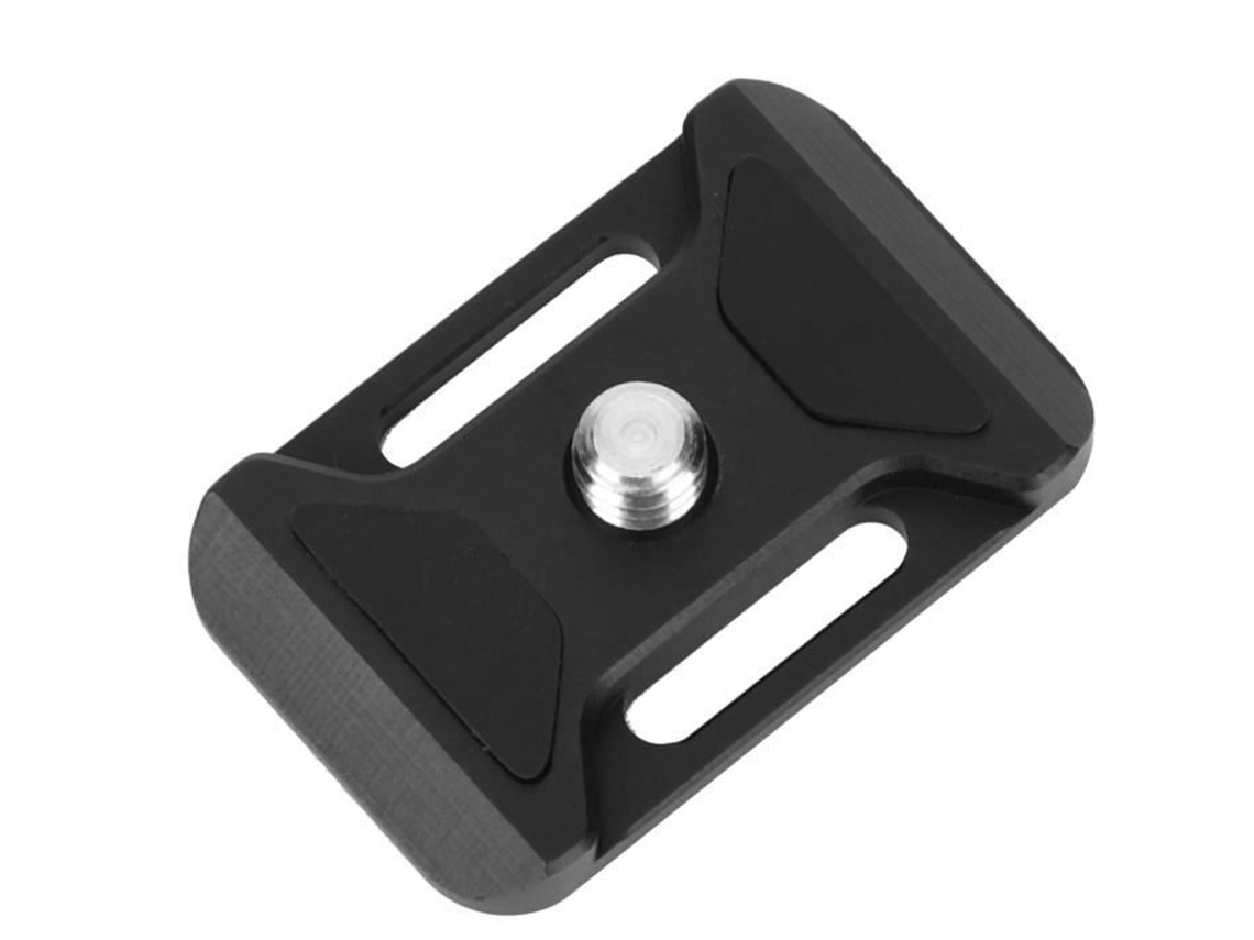 HURRISE Placa de Liberação Rápida de Liga de Alumínio Placa de Liberação Rápida Acessório de Cinto Suspenso Foto Universal Portátil