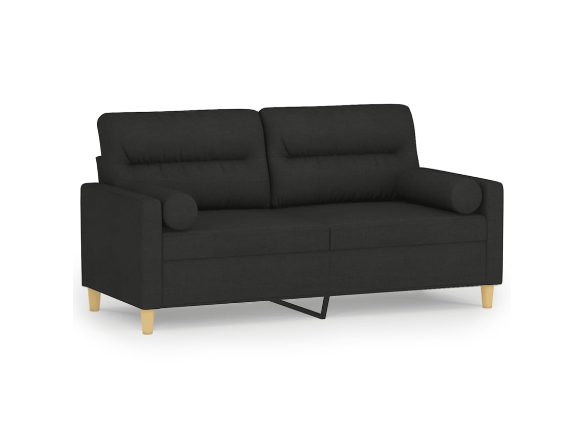 2-seater Sofa, 2-seater Sofas Vidaxl Preto Tecido (n/a)