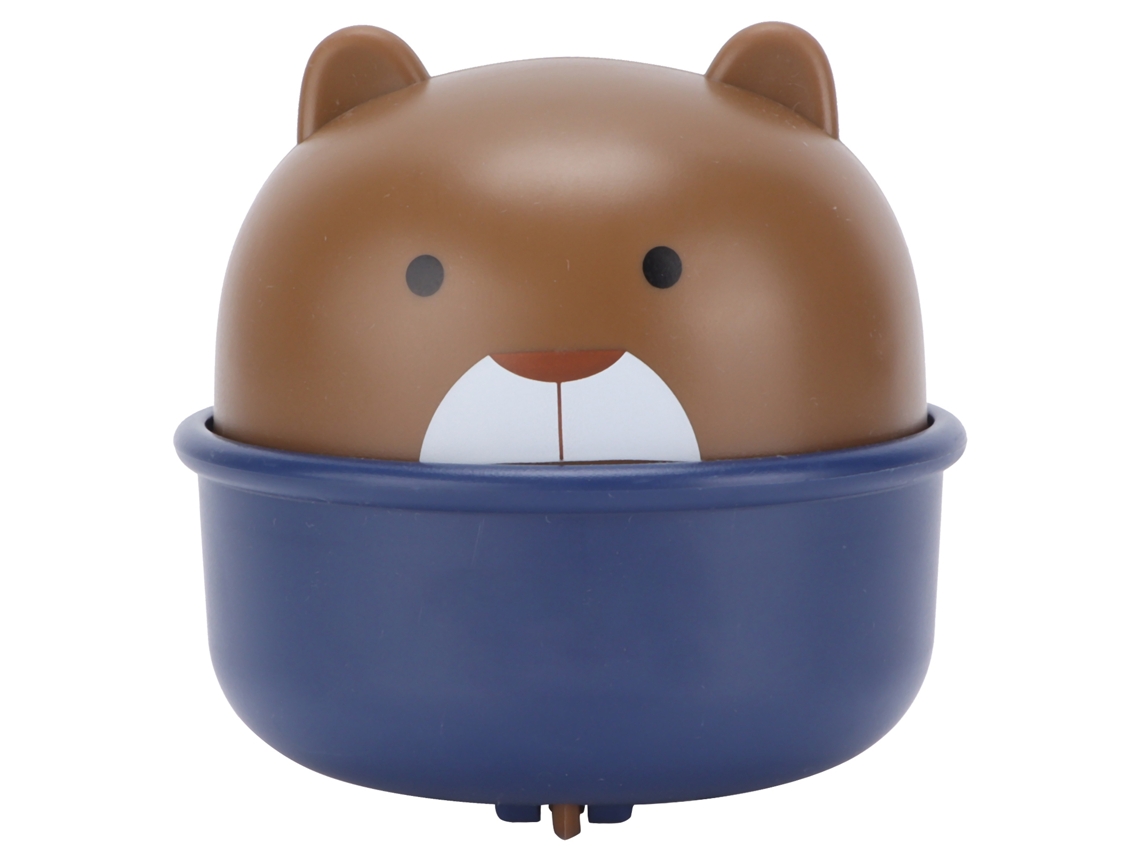 Brinquedo de Carrinho Inercial Urso Marrom com Força de Retorno Mecânica S/MARCA