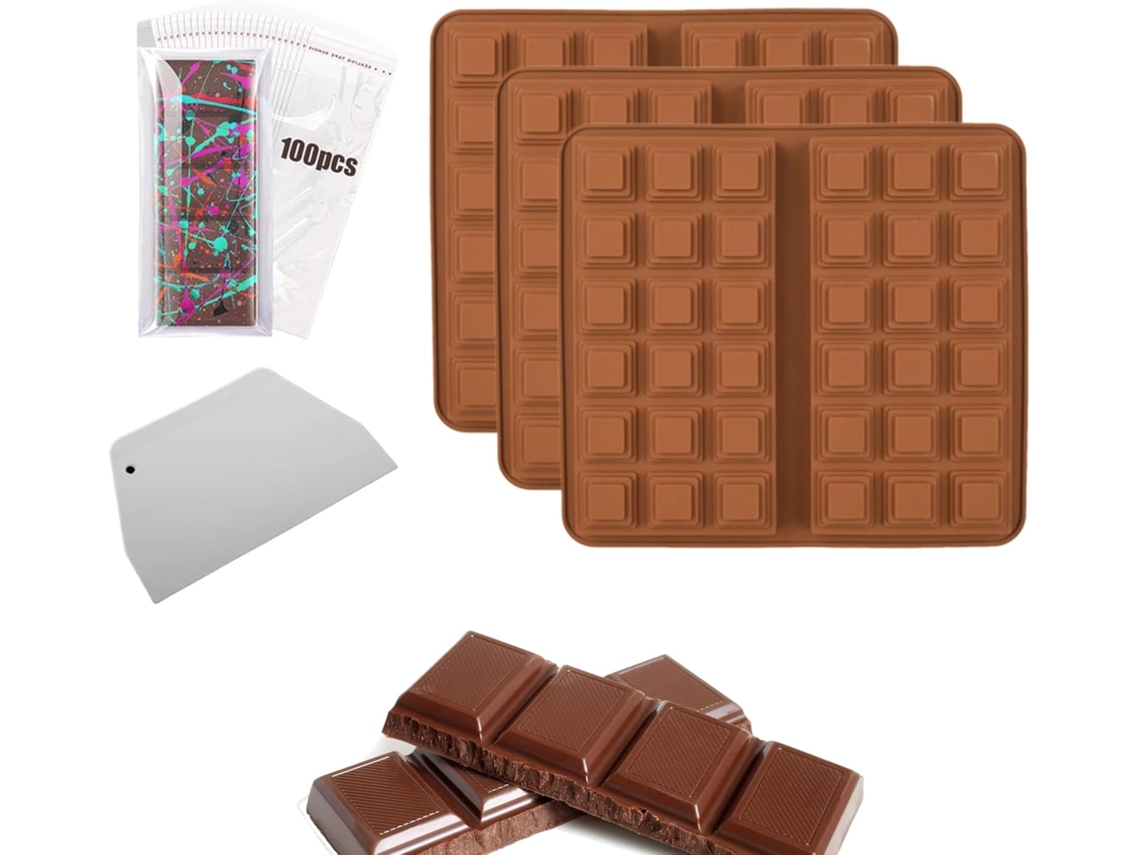 Forma De Silicone Para Tabletes De Chocolate