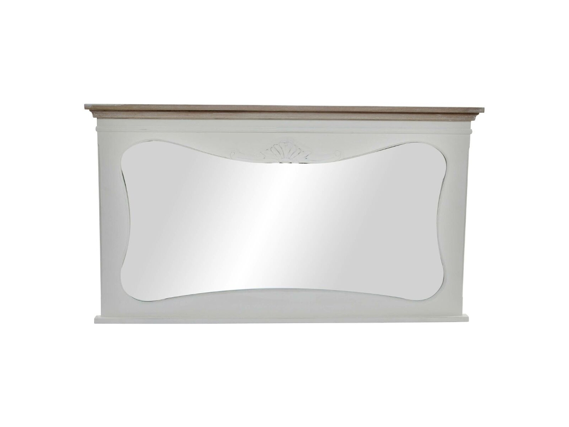 Espelho de parede DKD Home Decor Branco Natural 105 x 64 x 4,5 cm