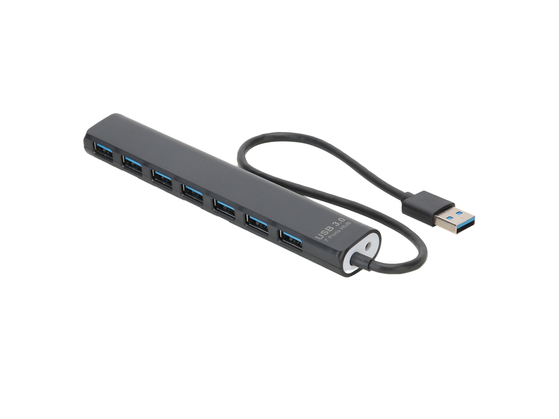 Hub Usb 3.0 7 Em 1 Splitter De Alta Velocidade 5gb Adaptador De Rede Portátil