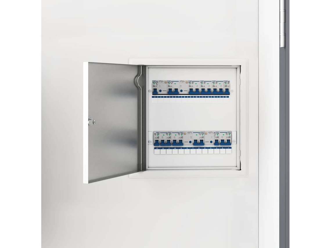Vidaxl Painel De Acesso Branco 33 X 33 X 3 Cm Aço