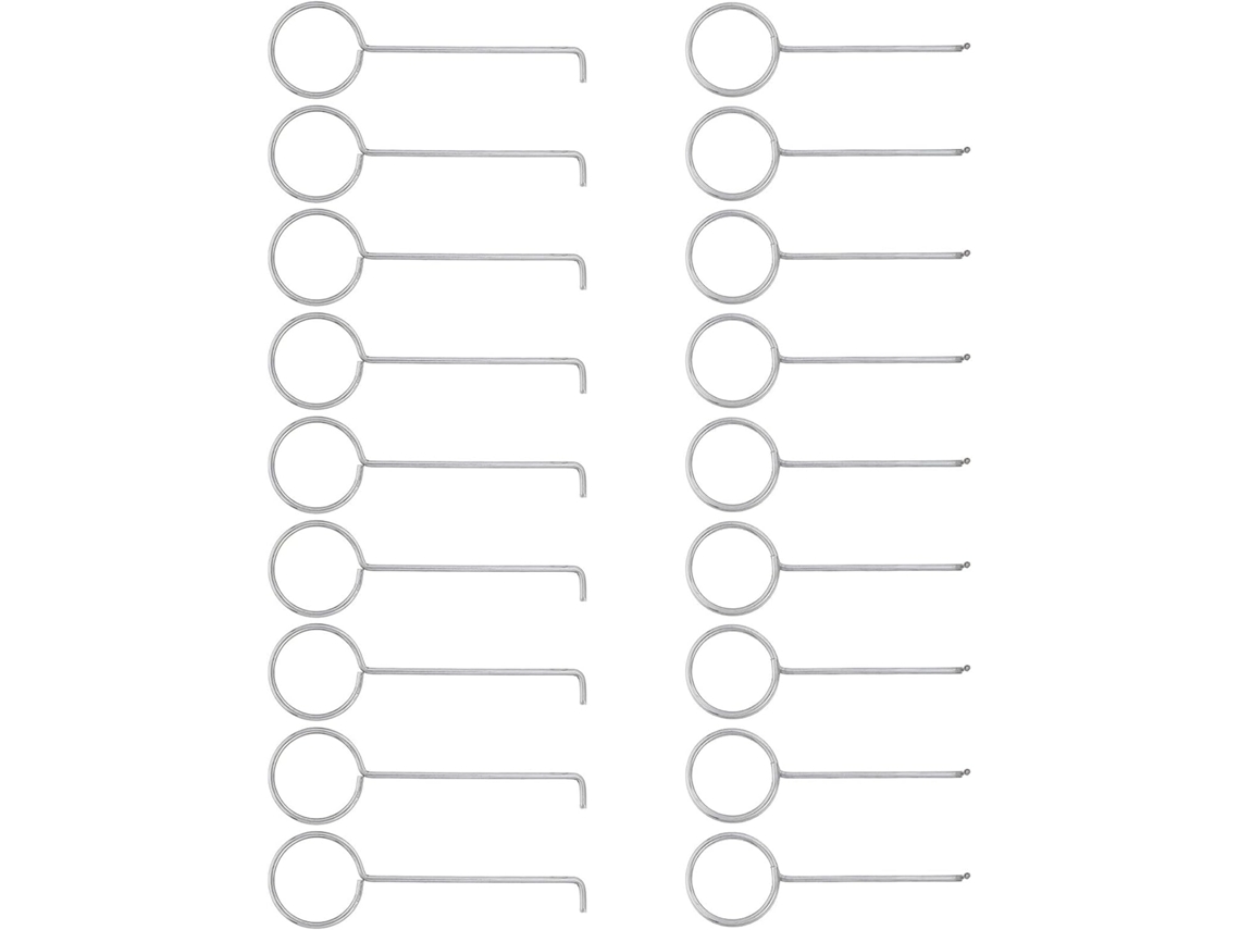 Gancho Linear De Aço Inoxidável Levantar Ralo Chuveiro, Ferramenta Remover Tampa De Ralo, Conjunto De 2 Peças