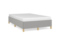 Bed Frame, Bed Frames Vidaxl Cinzeto Tecido (120 X 190 Cm)