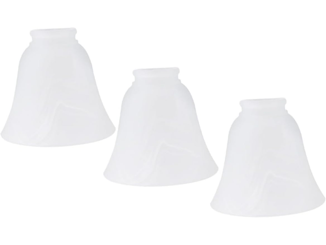 Conjunto De 3 Peças De Cúpulas De Vidro Fosco Para Abajures, Acessórios Decorativos E Práticos Para Luminárias.