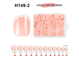 Extensões De Unhas/unhas Postiças (em Caixa)conjunto De Manicure Francesa Com 240 Peças H149-2