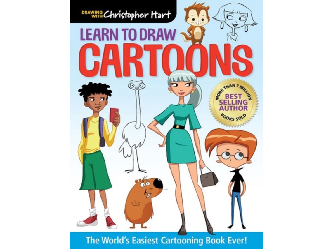 Livro Learn to Draw Cartoons de Christopher Hart (Inglês)
