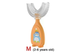 Escova de Dentes Infantil em Formato U com Rotação 360 ​​graus, Mordedor para Bebês e Crianças Pequenas, D Silicone Higiene Bucal. GOKOCO