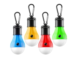 Tent Lamp Portable Led Tent Light 4 Packs Clip Hook Hurricane Emergency Lights Led Camping Light Bulb Camping Tent Lantern Bulb Camping Equipment For