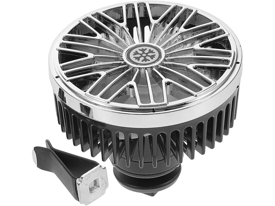 Ventilador Portátil Usb Alipis Para Carro, Pequeno, Preto, Com Clipe, Motor Silencioso E Velocidade Ajustável, Acessório