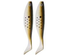 Isca Artificial Soft Lures Marrom 2 Unidades