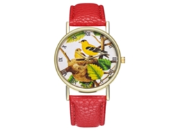 Relógio de Pulso de Casal Analógico com Pulseira Pu Fashion Quartz Redondo Estilo Simples