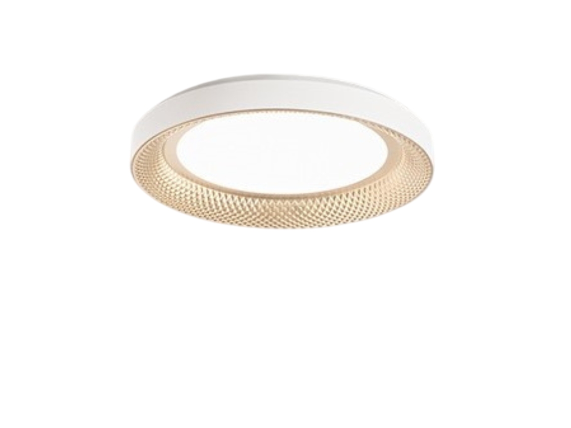 Plafon Led Hive em Metal Dourado Fosco 40W PERENZ Ø50Cm