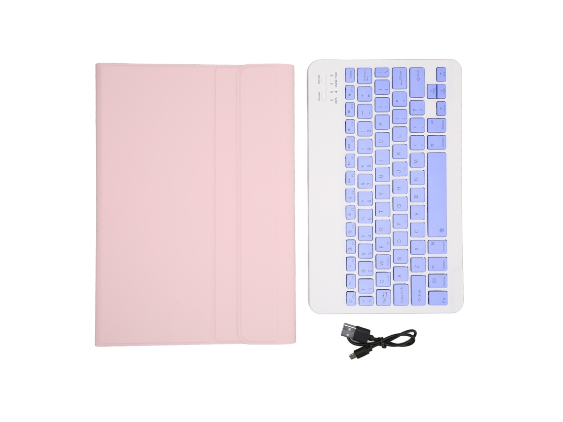 Aetheria teclado Sem Fio Mini 10 Polegadas Ultra Fino Silencioso com Capa Couro para Pad5 Pro5 Rosa