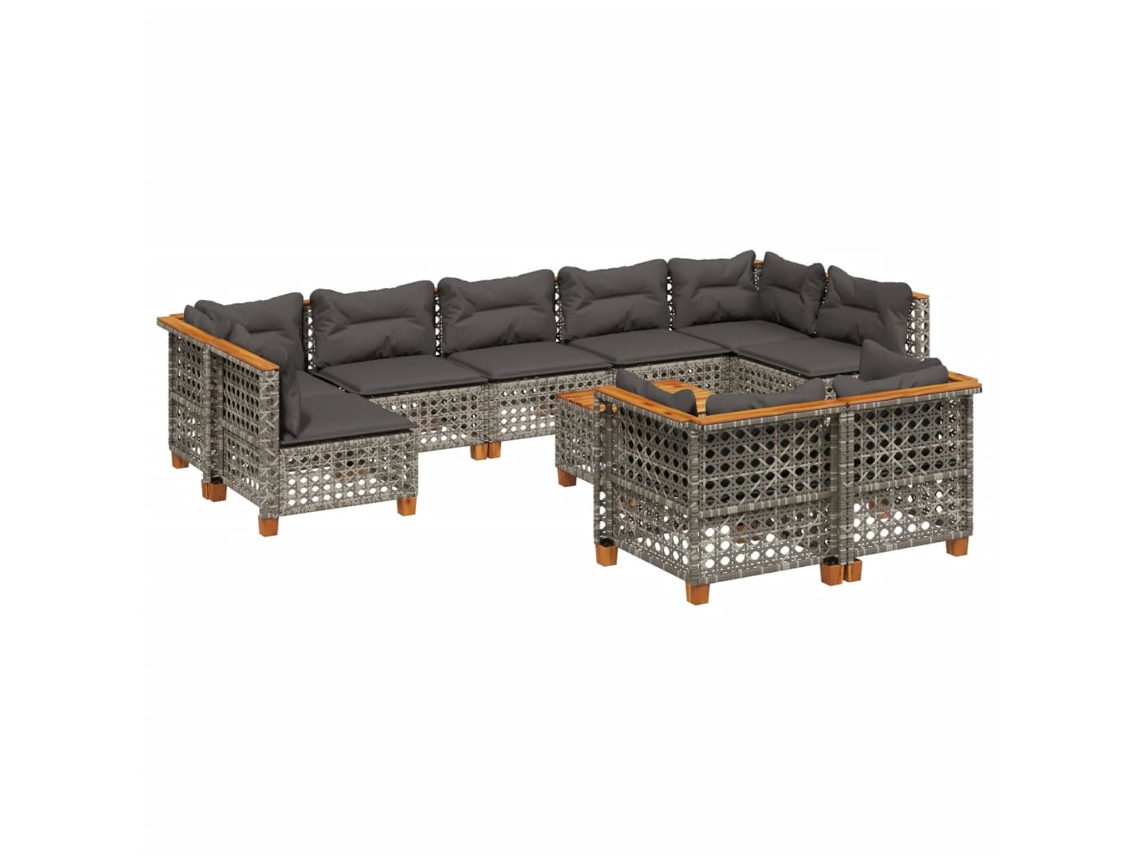Garden Sofa Set, Garden Sofa Sets Vidaxl Cinzeto Rattan / Vime (n/a)