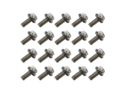 20 Parafusos Sextavada Com Flange Em Aço 304 Inox