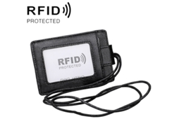 Porta-cartão Rfid Com Colar E Etiqueta De Identificação