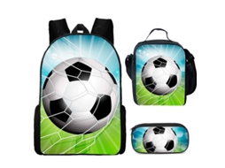 Mochila de futebol infantil, lancheira, mochila de estudante, mochila de futebol Aquaforge perfeita