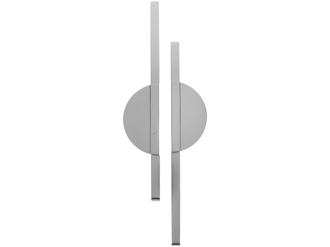 Puxadores meia lua S/MARCA, liga de alumínio cinza, 160mm, 2 peças