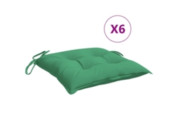 Chair Cushion, Chair Cushions Vidaxl Verde Poliéster (40 X 40 X 7 Cm)