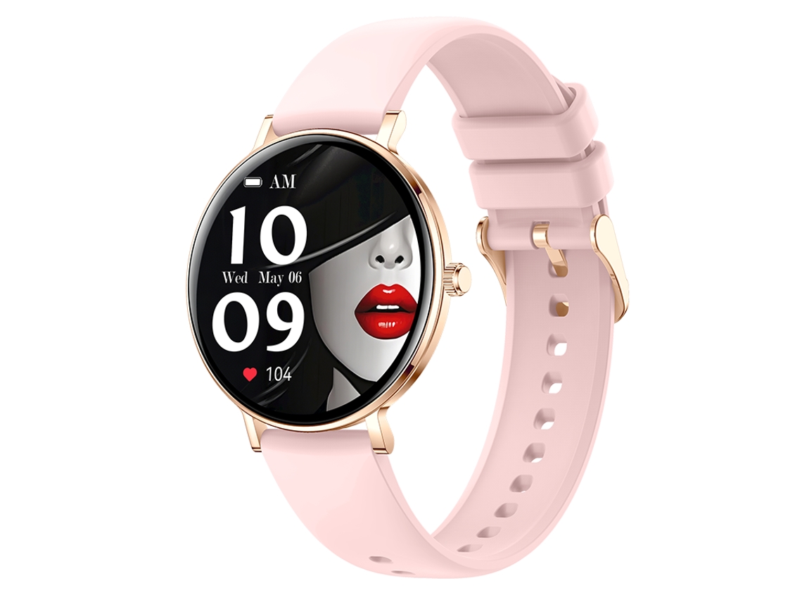Smartwatch I232 De 132" Com Tela Amoled Bluetooth Chamada Ip68 E Rastreador Rosa